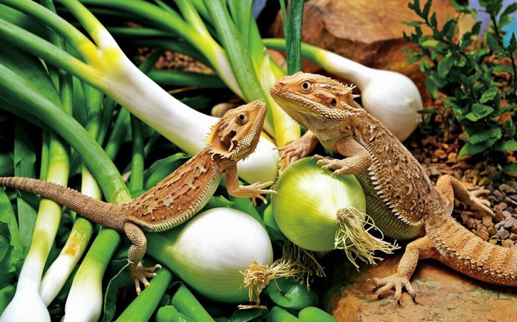 Can bearded dragons eat green onions?