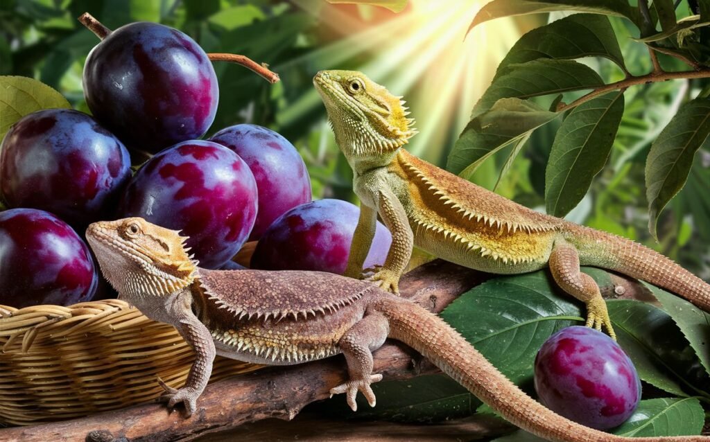 can bearded dragons eat plums